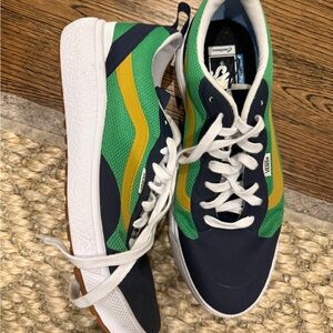 Vans Men's Ultra Range Sneakers in Green/Navy/Yellow